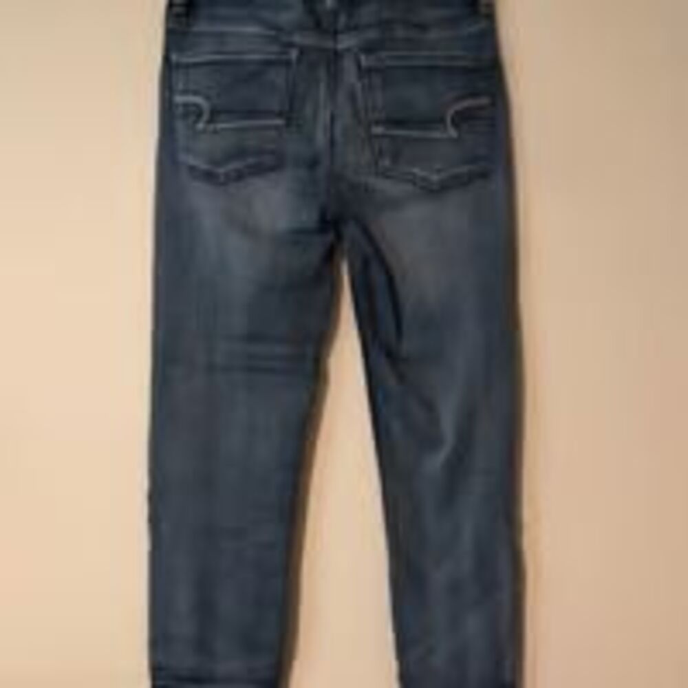 Women’s American Eagle super stretch jeans distressed destroyed sz 8 cropped 29 - Picture 5 of 10